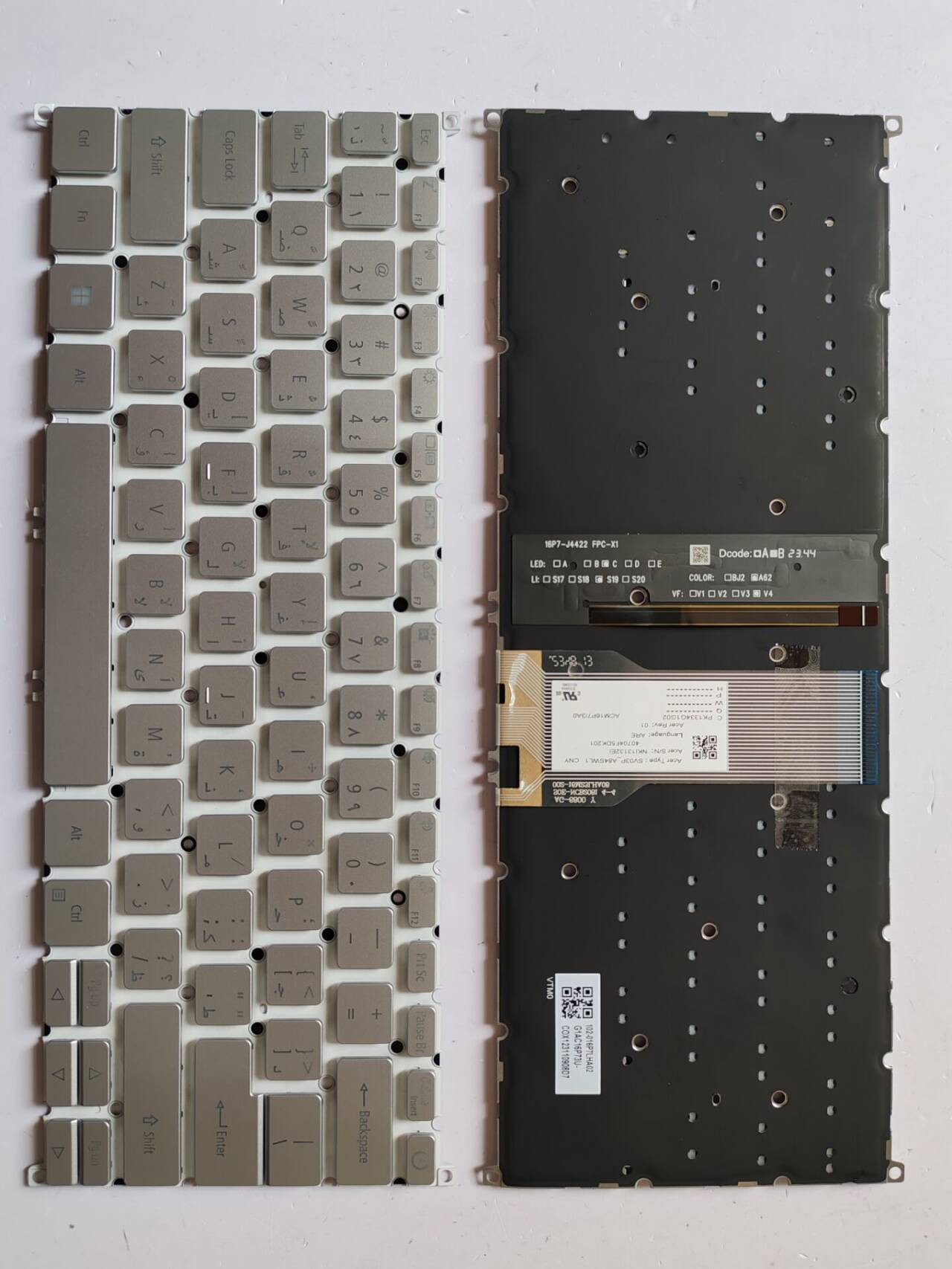 Picture of New Replacement Laptop Keyboard For ACER SF314-54 with switch SILVER Backlit AR Layout